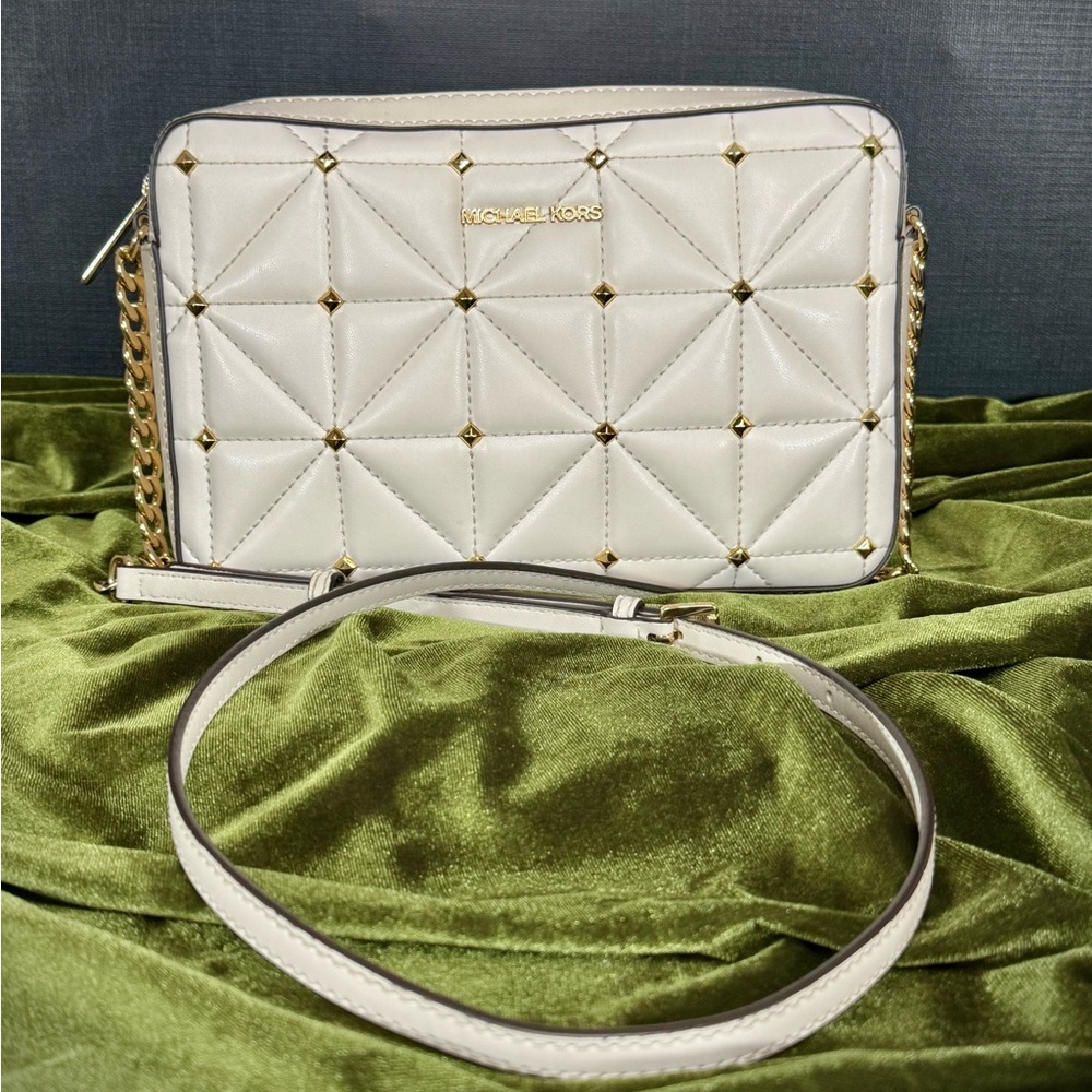 Michael Kors East‎ West Cream Large Jet Set Crossbody Bag